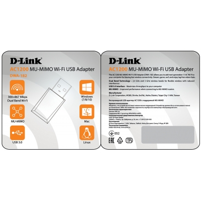 D-Link DWA-182, Сетевые адаптеры D-Link DWA-182, Сетевые адаптеры